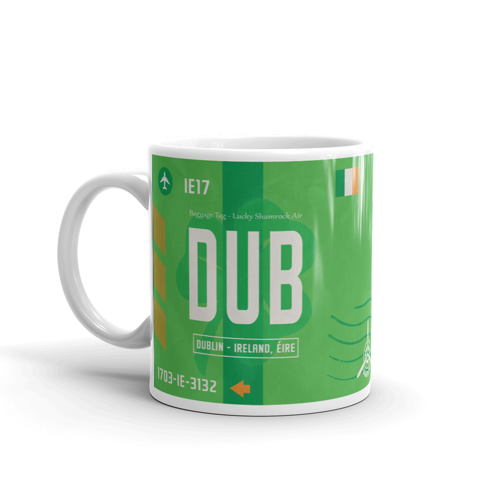 Dublin, Ireland - DUB Airport Code Mug