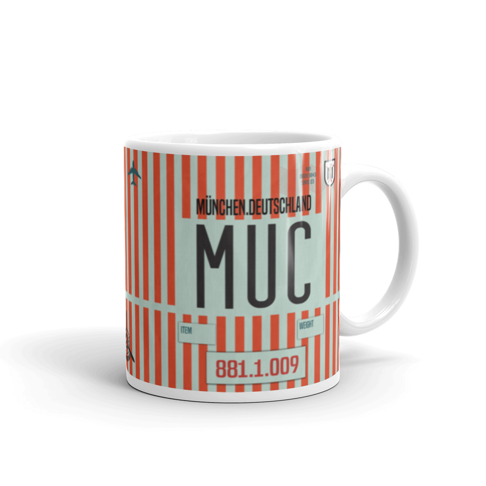 Munich, Germany - MUC Airport Code Mug