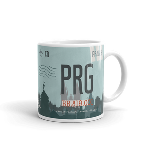 Prague, Czech Republic - PRG Airport Code Mug