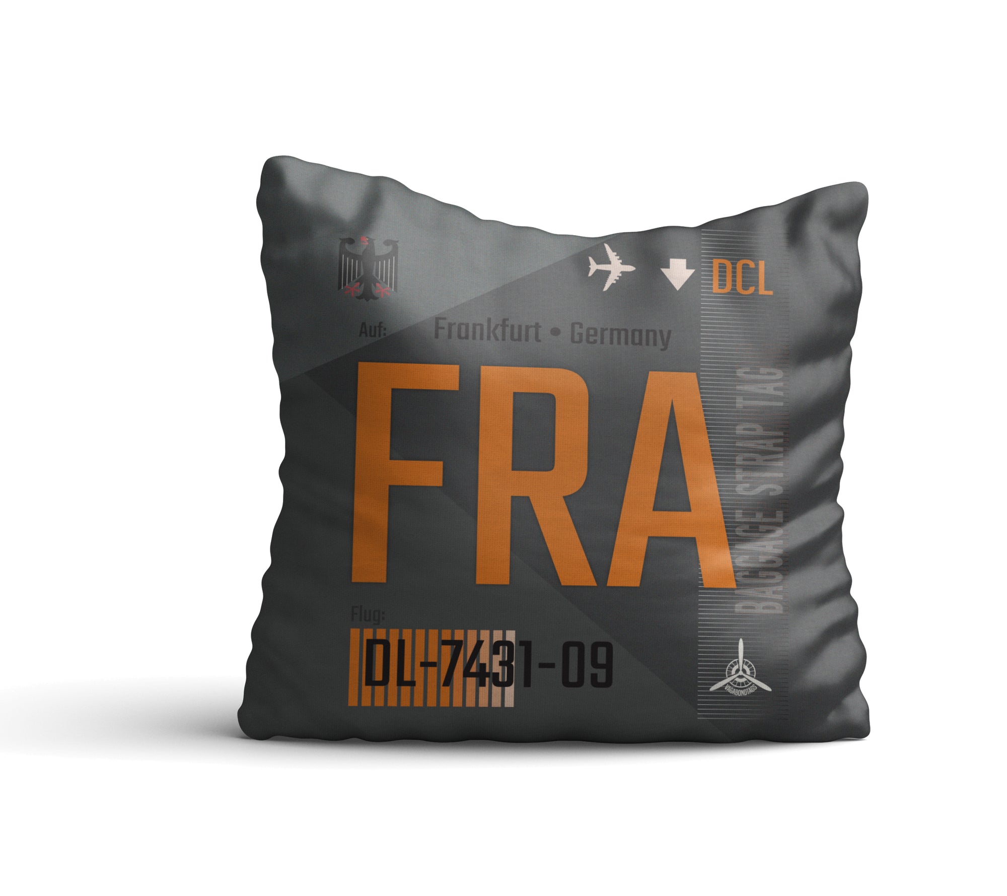 Frankfurt, Germany - FRA Airport Code Pillow