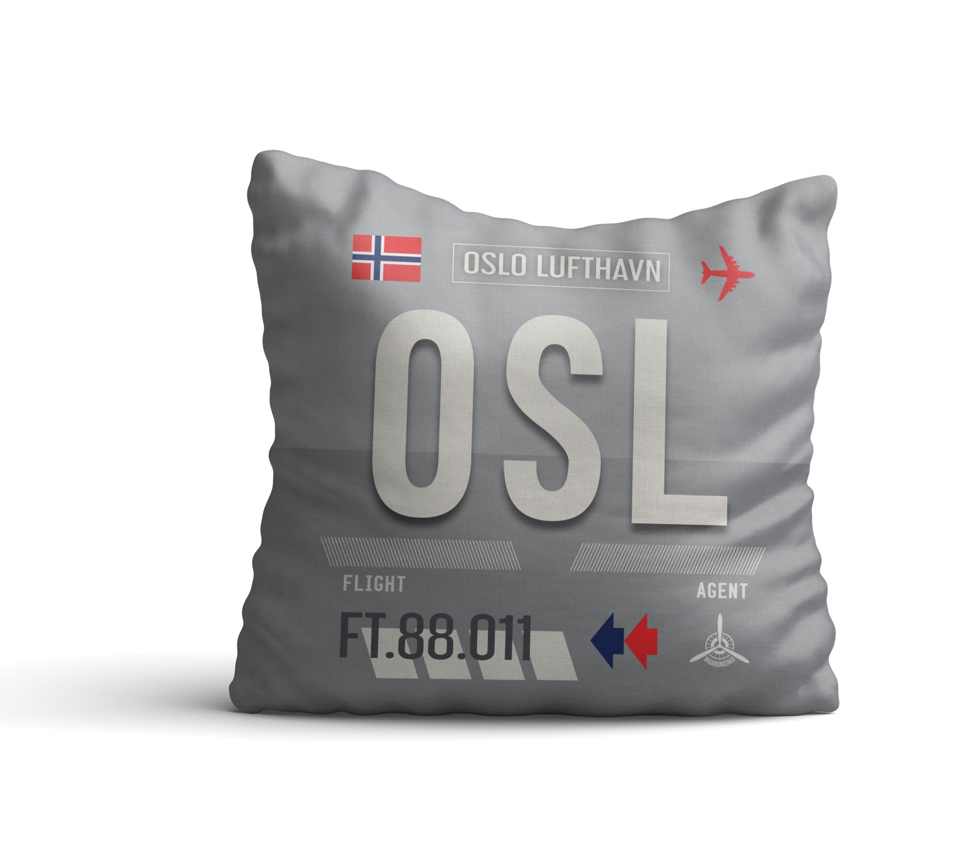 Oslo, Norway - OSL Airport Code Pillow