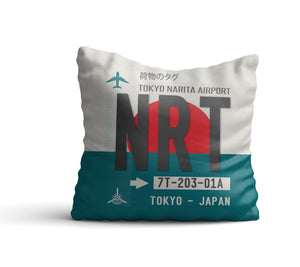 Tokyo Narita, Japan - NRT Airport Code Pillow
