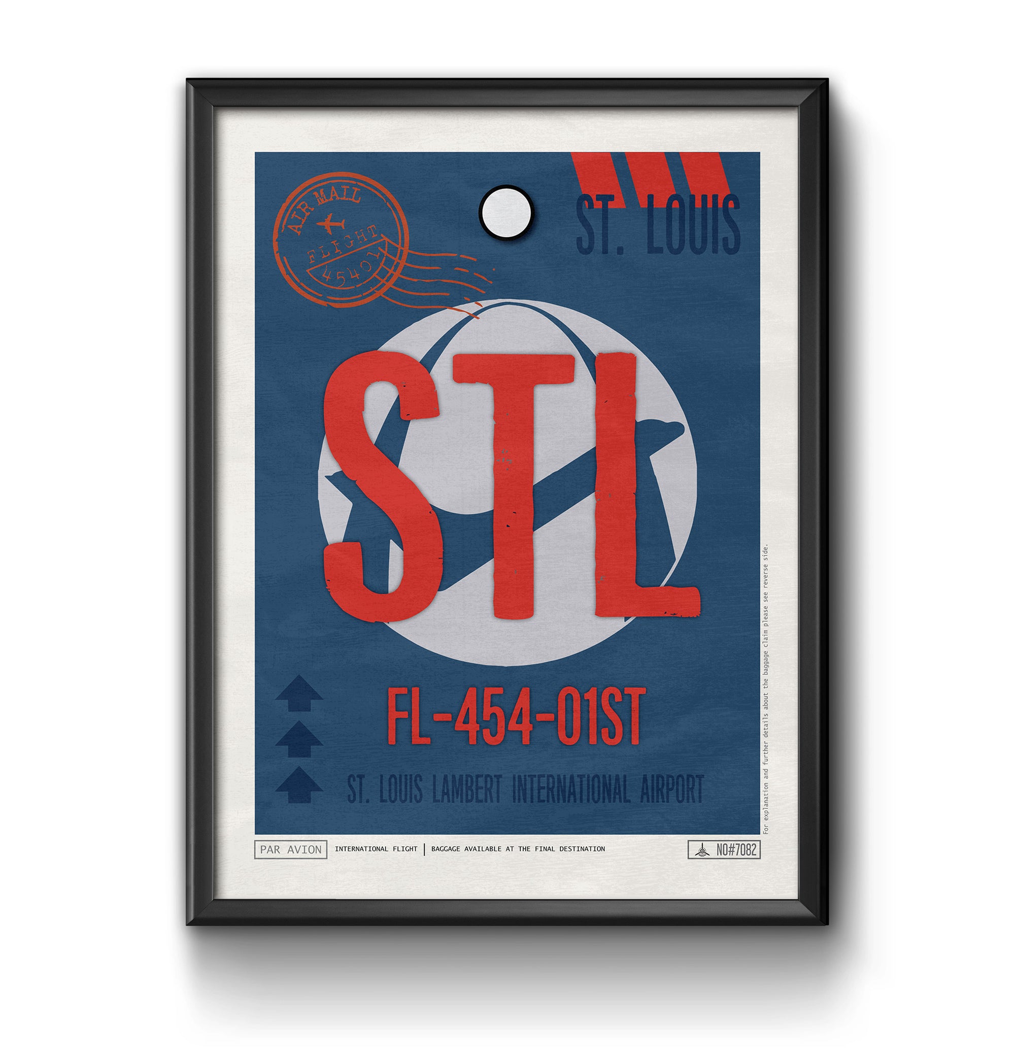 St. Louis, Missouri, USA  - STL Airport Code Poster