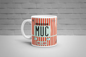 Munich, Germany - MUC Airport Code Mug